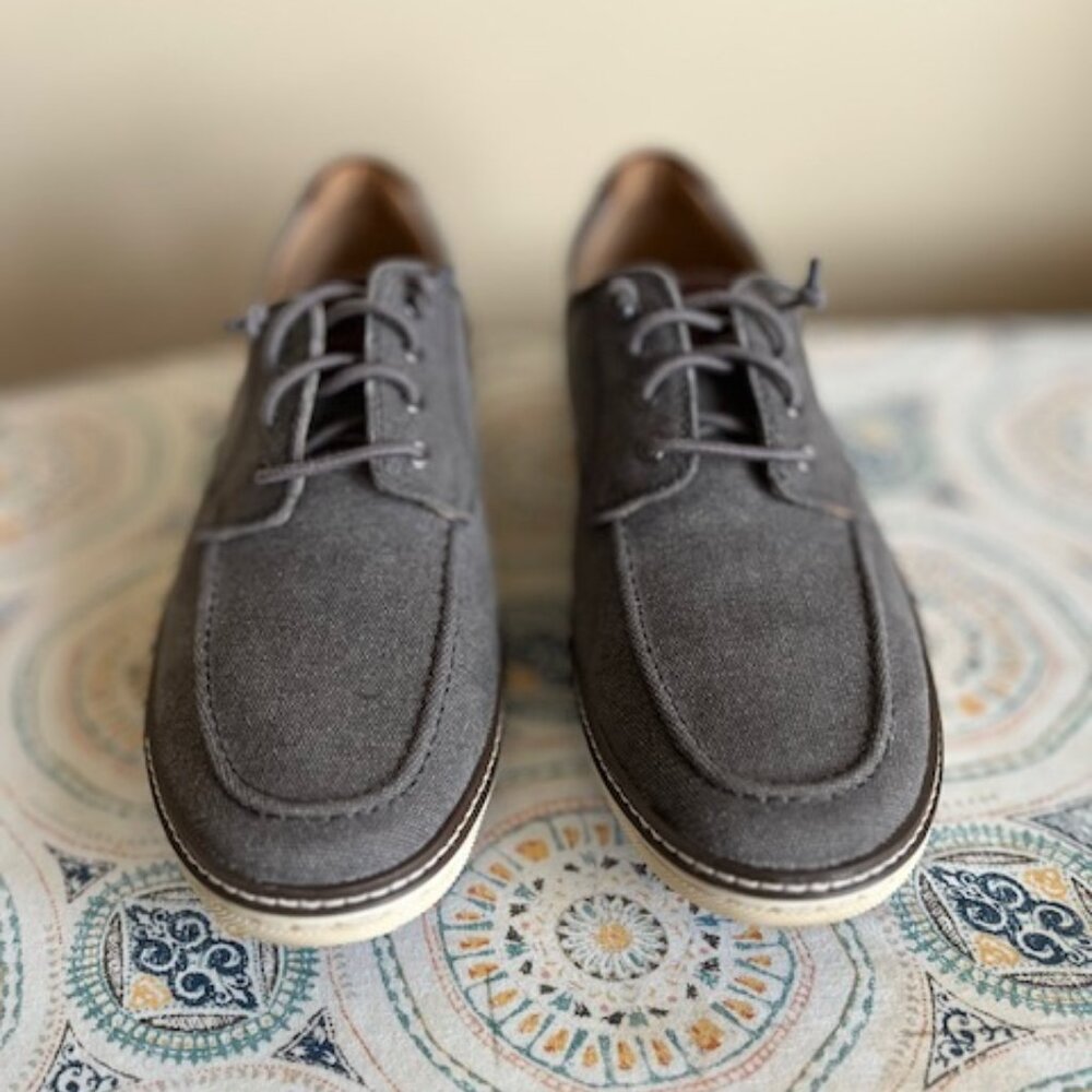 Johnston & Murphy fabric moc toe casual shoes
